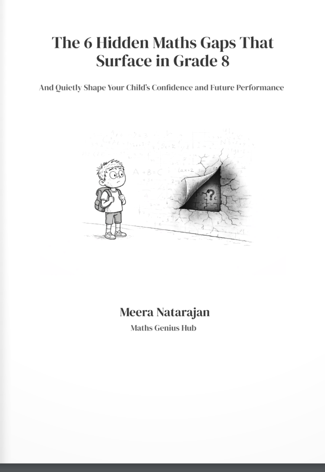 E-book front page: The 6 Hidden Maths Gaps That Surface in Grade 8